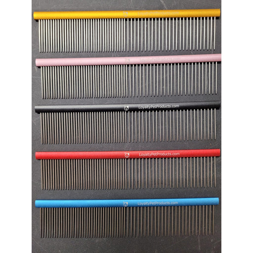 Loyalty Pet Products – 7.5″ Standard Comb - 5-Pack (Random Colors) - Comb by Loyalty Pet Products
