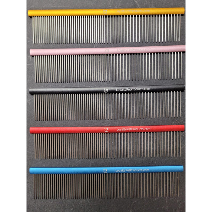 Loyalty Pet Products – 7.5″ Standard Comb - 5-Pack (Random Colors) - Comb by Loyalty Pet Products