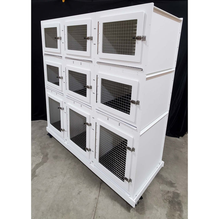 Northstar Plastics 8 Cage Bank - - Cage Banks by Northstar Plastics