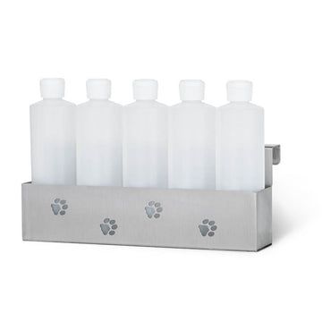 Petlift Stainless Steel Bottle Holder for Grooming Tubs - Five Bottle Holder - Tub Accessories by Petlift