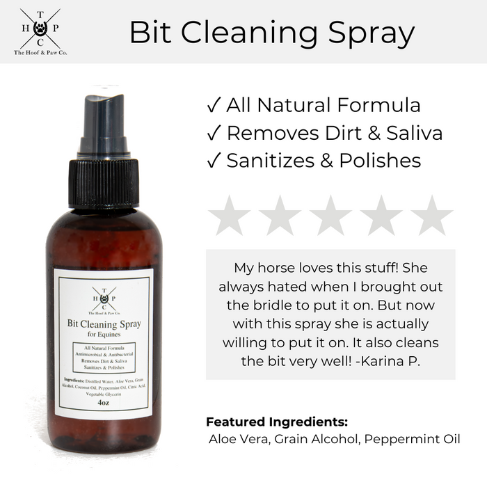 Bit Cleaning Spray for Horses - 4oz - - by The Hoof & Paw Co.