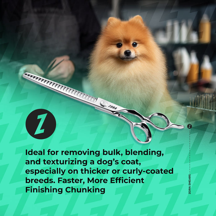 Zora Pet Grooming Chunker Shear - Model A-7526 - - by Zora Shears