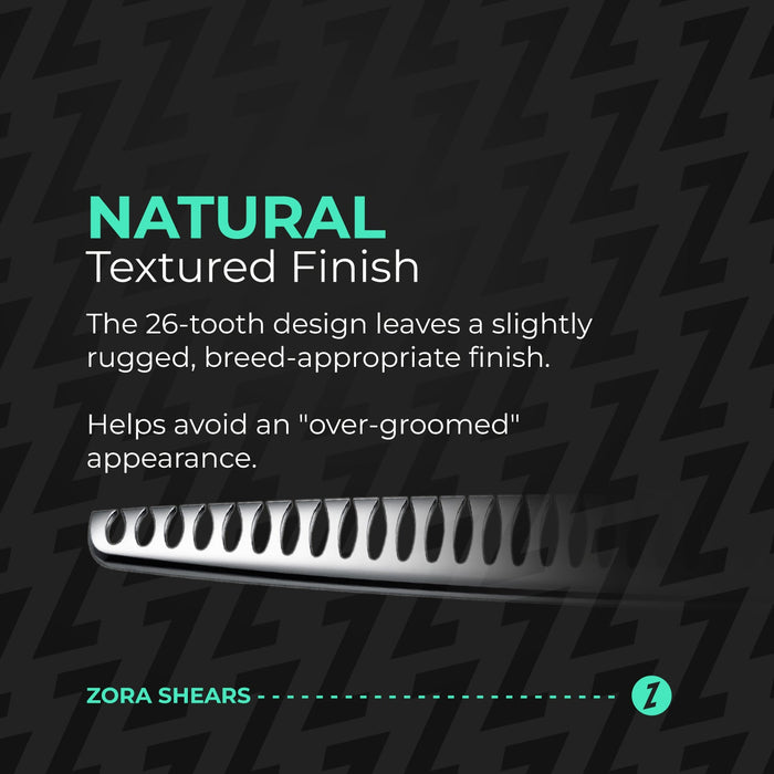 Zora Pet Grooming Chunker Shear - Model A-7526 - - by Zora Shears