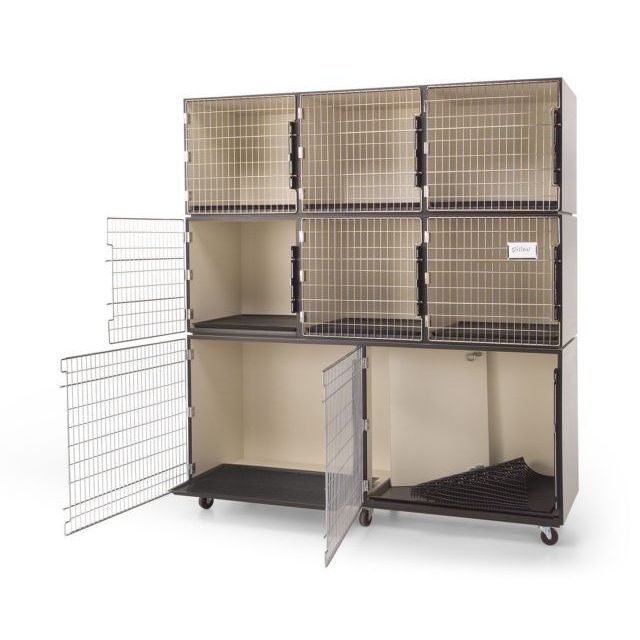 Petlift Professional Veterinary & Grooming Cage Banks - 8 Units ...