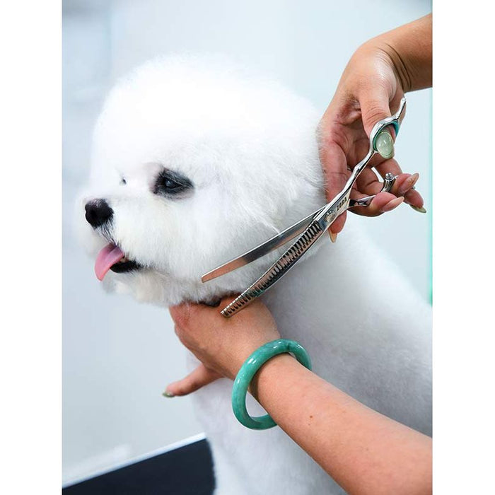 Zora Pet Grooming Curved Blender Shear - Model A-7533C - - by Zora Shears