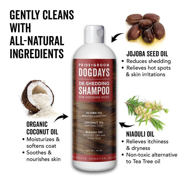 DOGDAYS De-Shedding Dog Shampoo - - by PRIDE+GROOM