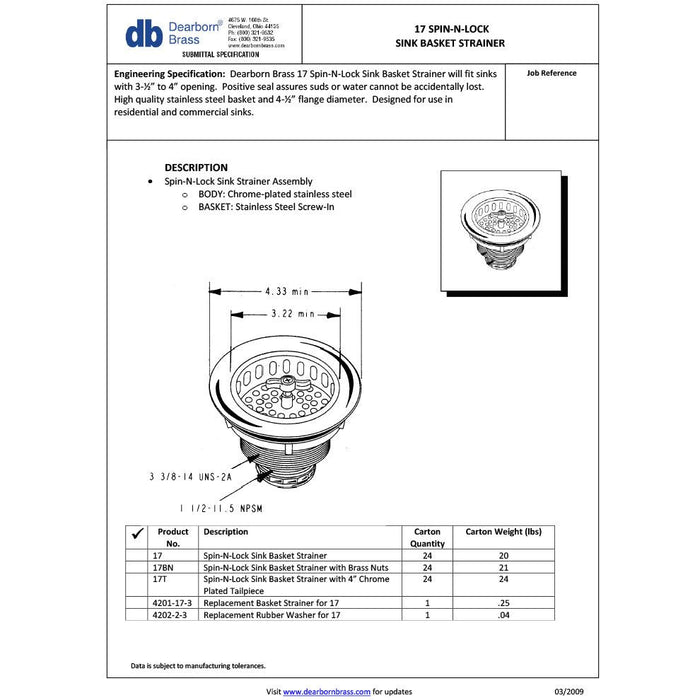 Groomer's Best Drain and Strainer - - Plumbing Accessories by Groomer's Best