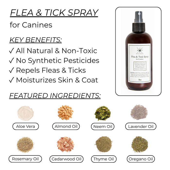 Flea & Tick Spray for Dogs - - by The Hoof & Paw Co.