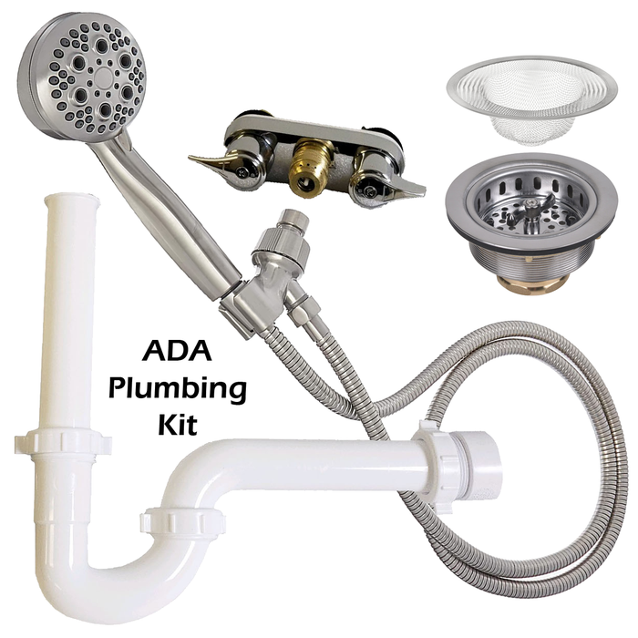 Groomer's Best Tub Plumbing Kit - ADA Compliant - Plumbing Accessories by Groomer's Best