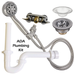 Groomer's Best Tub Plumbing Kit - ADA Compliant - Plumbing Accessories by Groomer's Best