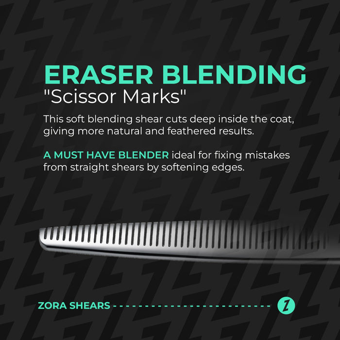 Zora Pet Grooming Blender Shear - Model A-7046 - - by Zora Shears