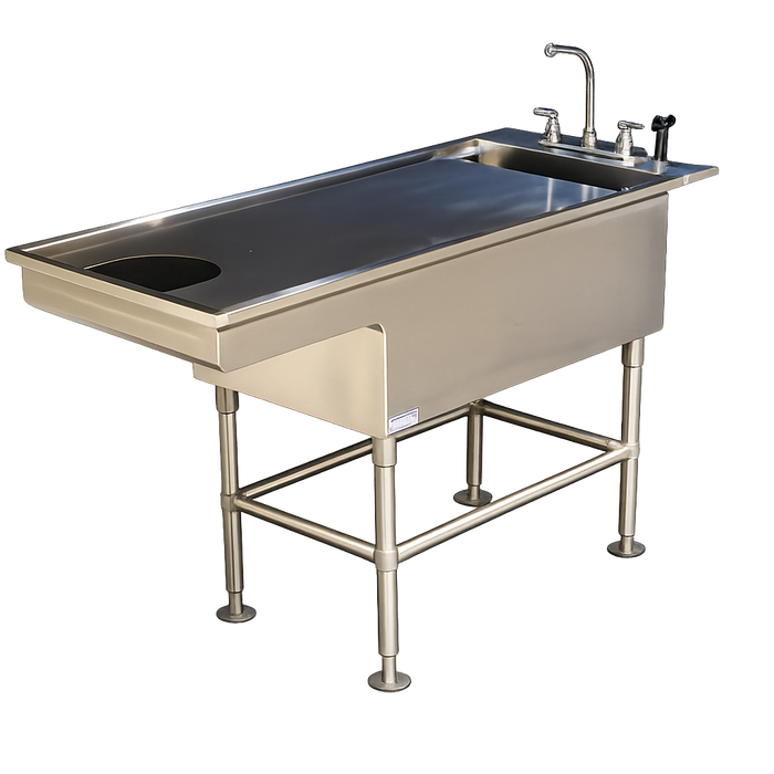 Petlift All Stainless Steel Bi Level Veterinary Wet Table - - Wet Tables by Petlift