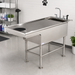 Petlift All Stainless Steel Bi Level Veterinary Wet Table - - Wet Tables by Petlift