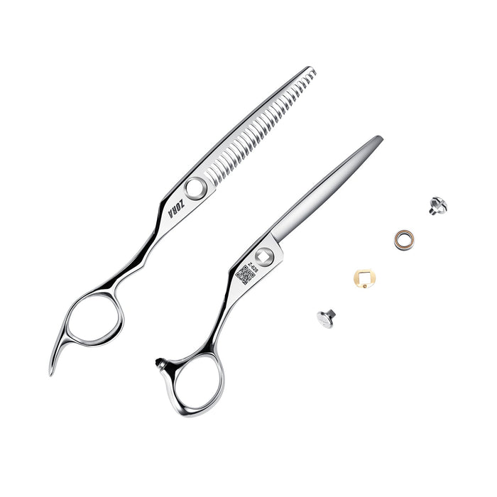 Zora Hair Cutting Shear - Model Z-628 - Deer Horn Tooth - 6.28 - - by Zora Shears