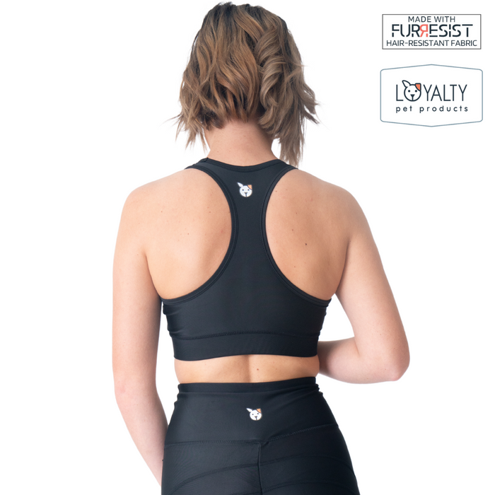 Loyalty Pet Products Black Fur Resistant Sports Bra