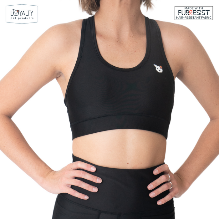 Loyalty Pet Products Black Fur Resistant Sports Bra