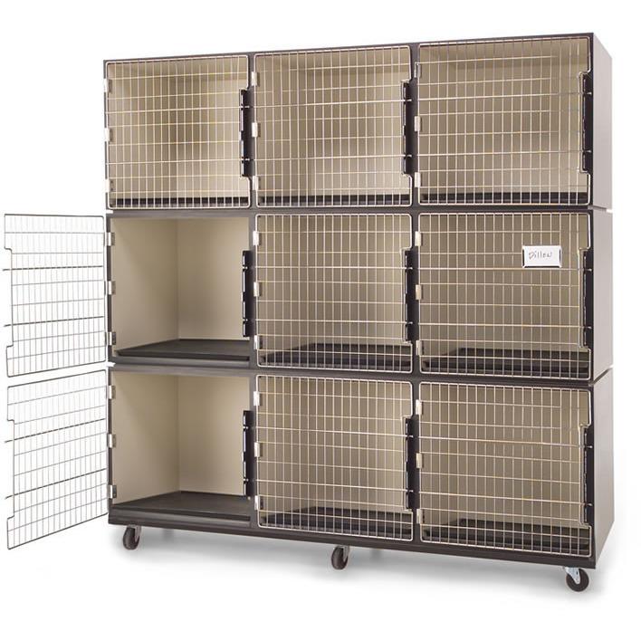 Petlift Professional Veterinary & Grooming Cage Banks - 9 Units ...