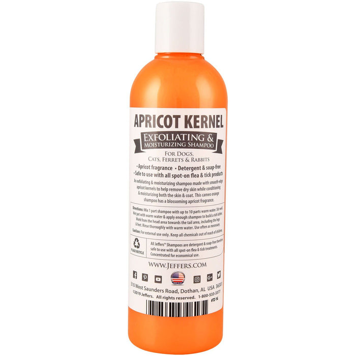 Jeffers Apricot Kernel Exfoliating & Moisturizing Pet Shampoo - - Animal & Pet Supplies > Pet Grooming > Pet Shampoo & Conditioner by Jeffers