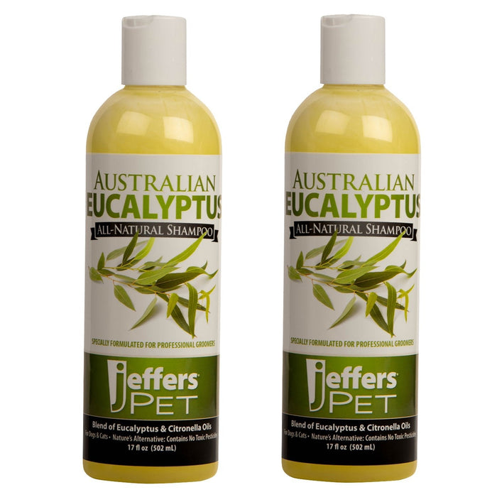Jeffers Australian Eucalyptus All-Natural Dog Shampoo - Aids in Repelling Fleas, Ticks, Flies & Mosquitos - 17 oz 2 - Animal & Pet Supplies > Pet Grooming > Pet Shampoo & Conditioner by Jeffers