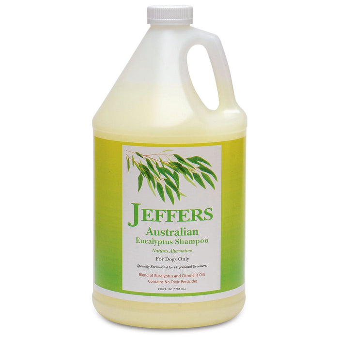 Jeffers Australian Eucalyptus All-Natural Dog Shampoo - Aids in Repelling Fleas, Ticks, Flies & Mosquitos - Gallon 1 - Animal & Pet Supplies > Pet Grooming > Pet Shampoo & Conditioner by Jeffers