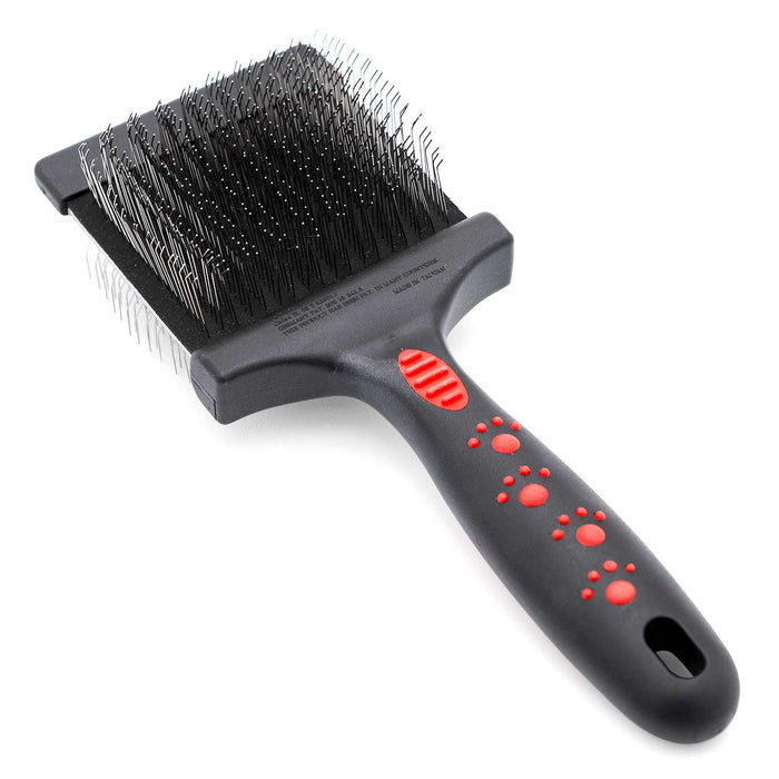 Jeffers Double-Sided Flex Head Pet Grooming Slicker Brush - - Animal & Pet Supplies > Pet Grooming > Pet Combs & Brushes by Jeffers