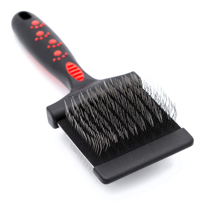 Jeffers Double-Sided Flex Head Pet Grooming Slicker Brush - - Animal & Pet Supplies > Pet Grooming > Pet Combs & Brushes by Jeffers