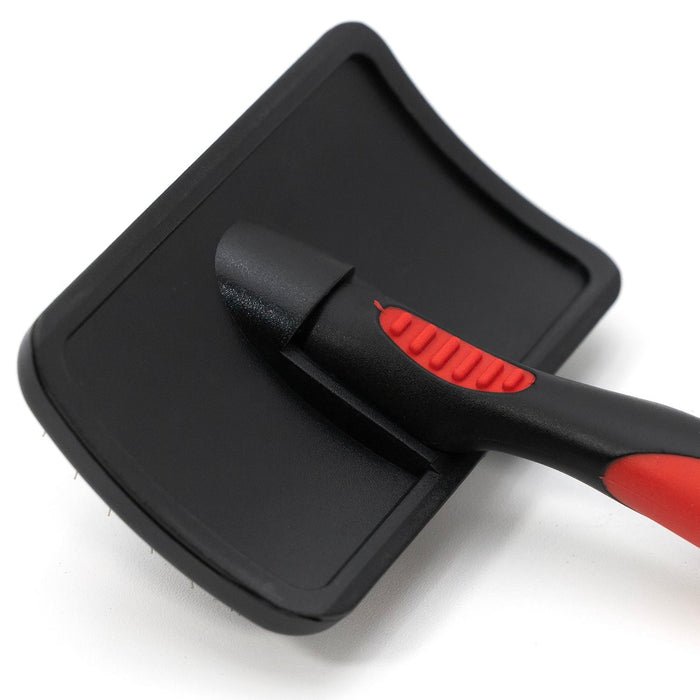 Jeffers Dual Level Pin Universal Slicker Pet Grooming Brush - - Animal & Pet Supplies > Pet Grooming > Pet Combs & Brushes by Jeffers
