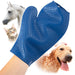 Jeffers GROOMIT - Rubber Grooming Glove for Animals - Blue 1 - Animal & Pet Supplies > Pet Grooming > Pet Combs & Brushes by Jeffers