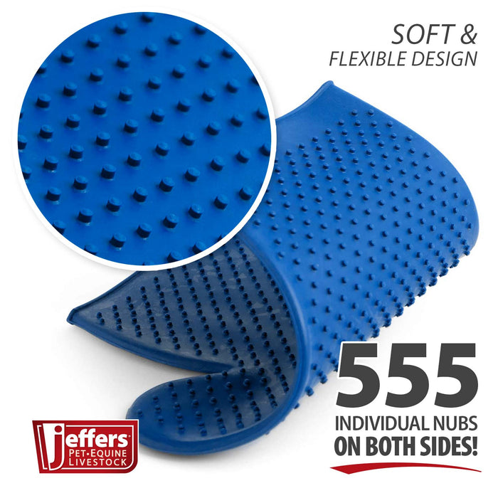 Jeffers GROOMIT - Rubber Grooming Glove for Animals - - Animal & Pet Supplies > Pet Grooming > Pet Combs & Brushes by Jeffers