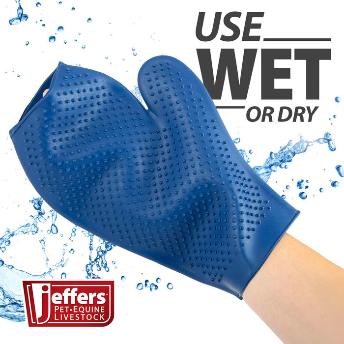 Jeffers GROOMIT - Rubber Grooming Glove for Animals - - Animal & Pet Supplies > Pet Grooming > Pet Combs & Brushes by Jeffers