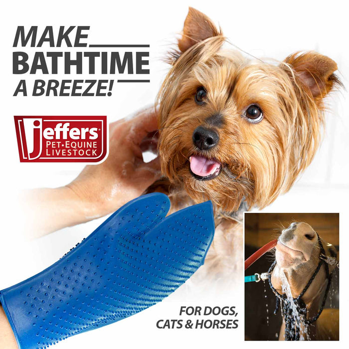 Jeffers GROOMIT - Rubber Grooming Glove for Animals - - Animal & Pet Supplies > Pet Grooming > Pet Combs & Brushes by Jeffers