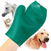 Jeffers GROOMIT - Rubber Grooming Glove for Animals - Dark Green 1 - Animal & Pet Supplies > Pet Grooming > Pet Combs & Brushes by Jeffers