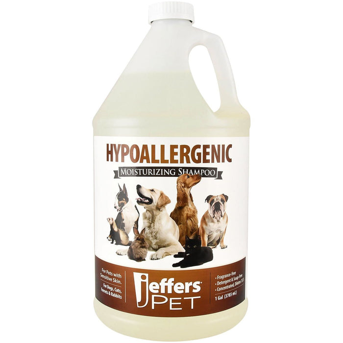 Jeffers Hypoallergenic Moisturizing Pet Shampoo for Sensitive Skin - 1 gallon 1 - Animal & Pet Supplies > Pet Grooming > Pet Shampoo & Conditioner by Jeffers