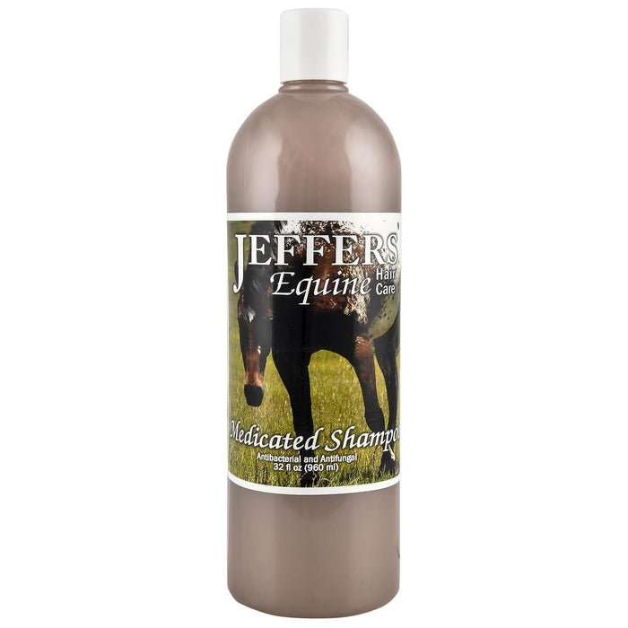 Jeffers Equine Antibacterial & Antifungal Medicated Shampoo for Horses - 32 oz - Animal & Pet Supplies > Pet Grooming > Pet Shampoo & Conditioner by Jeffers