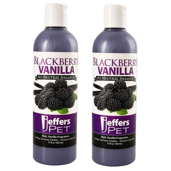 Jeffers Pet Blackberry Vanilla pH-Neutral Pet Shampoo - 17 oz 2 - Animal & Pet Supplies > Pet Grooming > Pet Shampoo & Conditioner by Jeffers