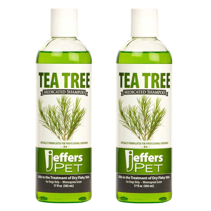 Jeffers Pet Tea Tree (Melaleuca) Medicated Dog Shampoo for Dry Skin - 17 oz 2 - Animal & Pet Supplies > Pet Grooming > Pet Shampoo & Conditioner by Jeffers