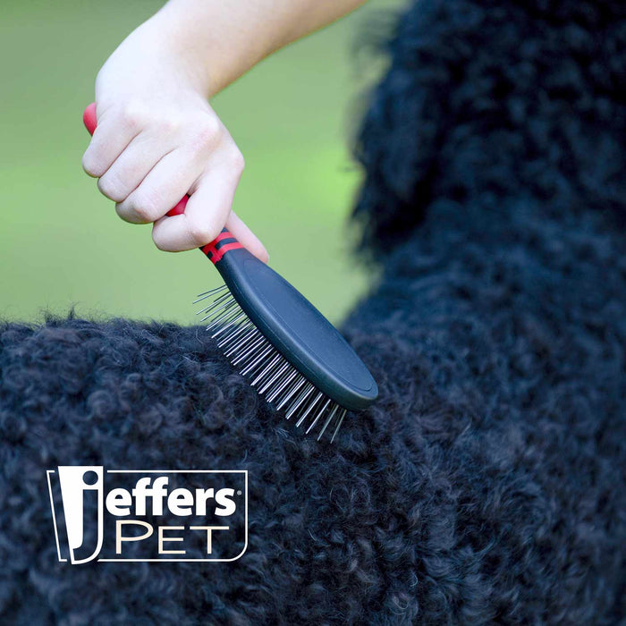 Jeffers Pin Brush for Pet Grooming - - Horse Supplies > Horse Grooming > Horse Grooming Combs, Brushes & Mitts by Jeffers