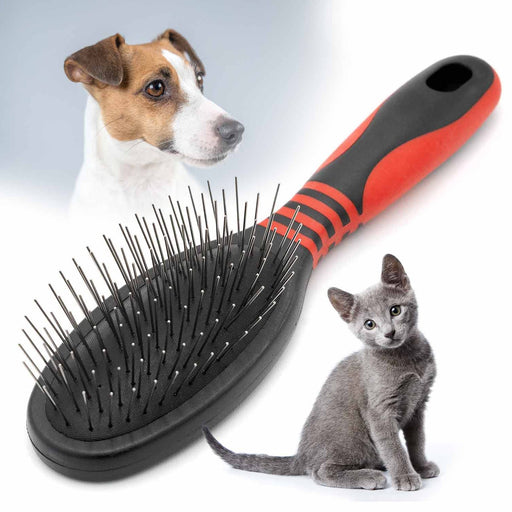Jeffers Pin Brush for Pet Grooming - - Horse Supplies > Horse Grooming > Horse Grooming Combs, Brushes & Mitts by Jeffers