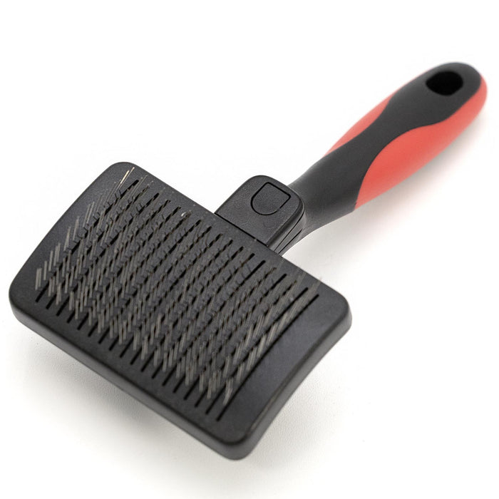 Jeffers Self-Cleaning Slicker Pet Grooming Brush - - Animal & Pet Supplies > Pet Grooming > Pet Combs & Brushes by Jeffers