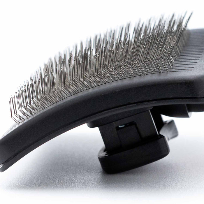 Jeffers Self-Cleaning Slicker Pet Grooming Brush - - Animal & Pet Supplies > Pet Grooming > Pet Combs & Brushes by Jeffers