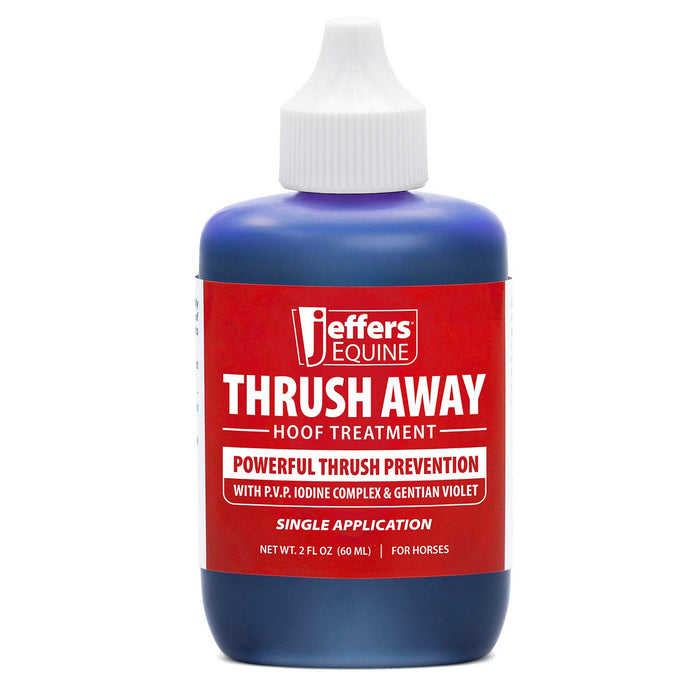 Jeffers Thrush Away Hoof Treatment for Thrush in Horses, 2 oz - 2 oz 1 ct - Animal Health & Wellness > Foot & Hoof Care by Jeffers