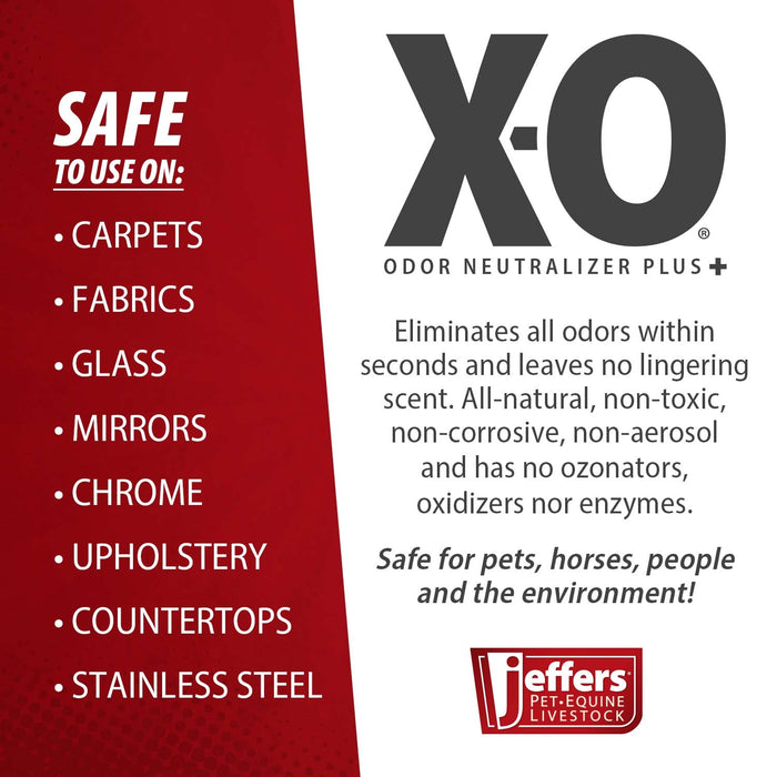 Jeffers X-O Pet Odor Neutralizer Plus + Cleaner Concentrate - - Animal & Pet Supplies > Pet Odor & Stain Removers by Jeffers