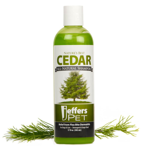 Jeffers Pet Nature's Best Cedar All-Natural Flea Bite Relief Shampoo for Dogs and Cats - 17 oz 1 - Animal & Pet Supplies > Pet Grooming > Pet Shampoo & Conditioner by Jeffers