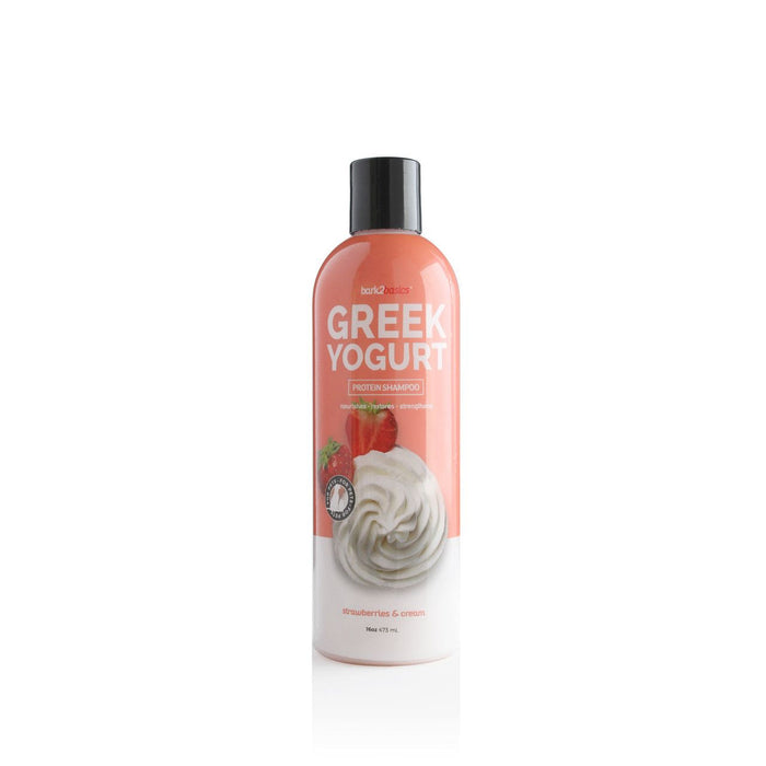 Bark2Basics Strawberries and Cream Greek Yogurt Dog Shampoo - 16 oz - Shampoo & Conditioner by Bark2Basics